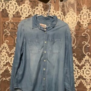 Mossimo Supply Co. Light Blue Denim Shirt